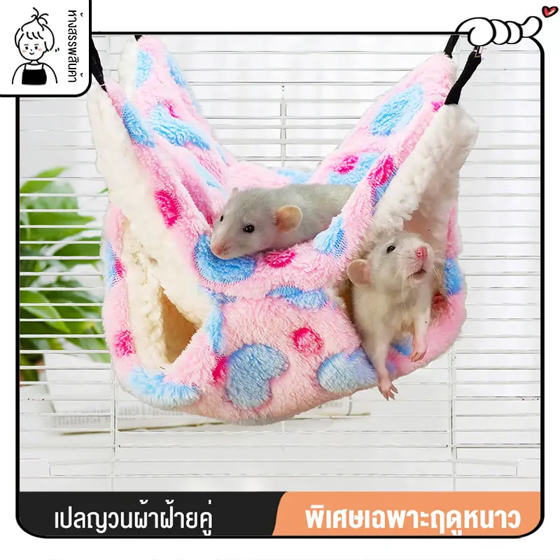 ส่งจากประเทศไทยกระรอกน้ําผึ้ง, ความอบอุ่น, เตียงคู่, เปลญวน, เปลญวนสัตว์เลี้ยงขนาดเล็ก, แขวน, กระรอก, ถุงนอน, อุปกรณ์สัตว์เลี้ยง, เปลญว