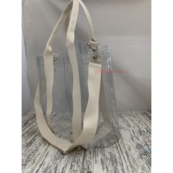 Tas Tote Bekal Mika PVC Elastis Lunch Bag Hampers Gift 27x30x15 5