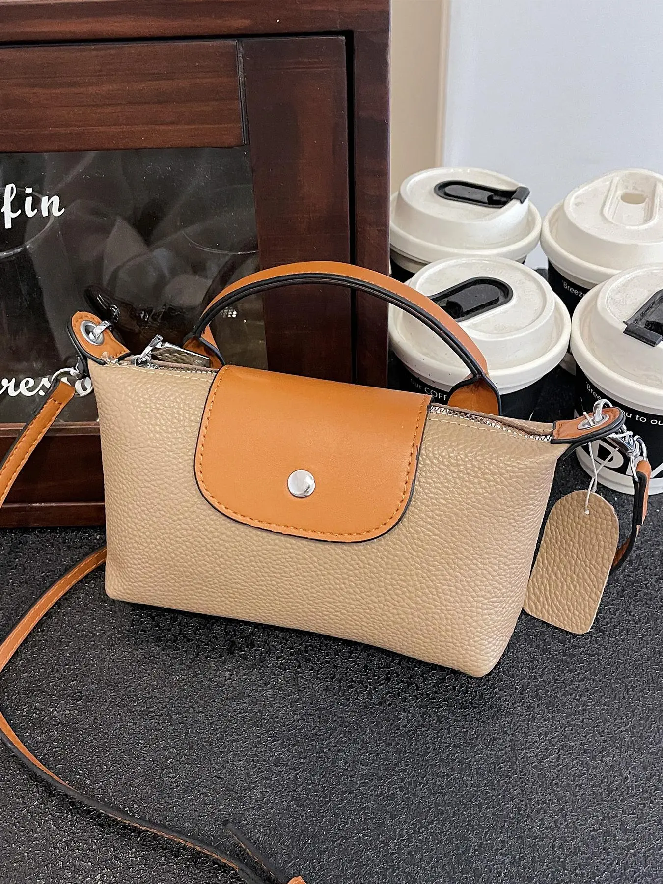 Women's Fashionable Solid Color Crossbody Bag, Casual PU Leather Zipper Shoulder Bag for Daily Used, Trendy Versatile High-quality Daily Commuting Bag