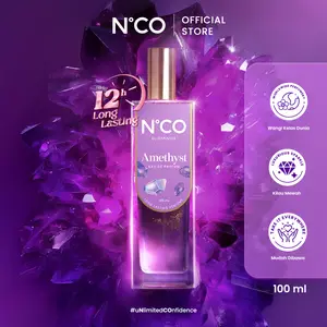 NCO Amethyst EDP - Eau De Perfume Parfum Wanita Wangi Tahan Lama 12 Jam Top Cherry Blossom Mandarin Middle Jasmine Plum Bottom Tonka Bean Sandalwood 100 ml