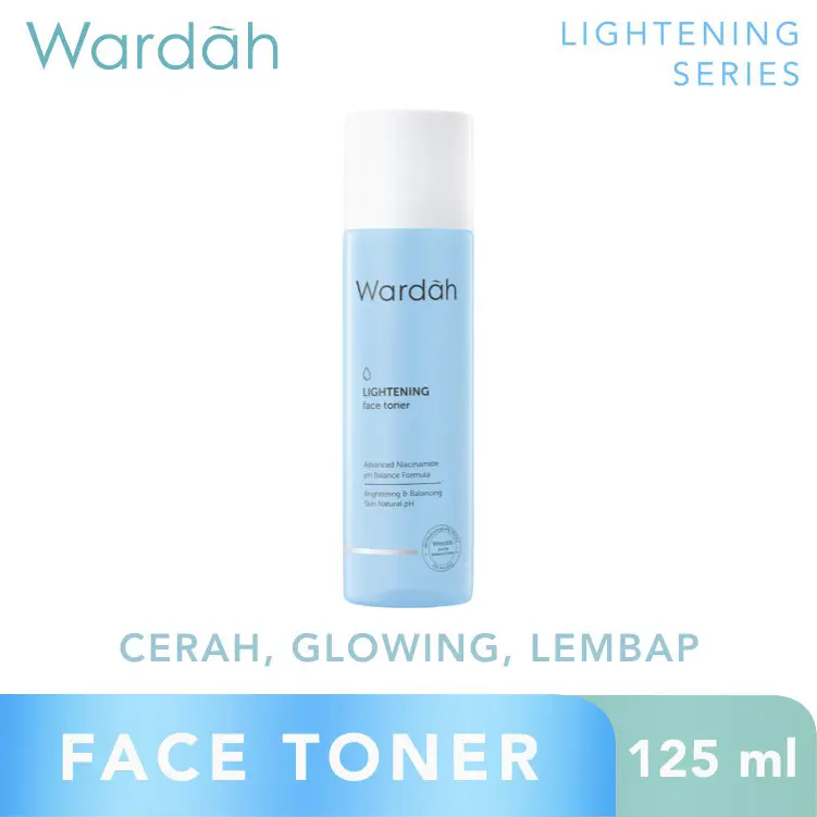 Wardah Lightening Toner with Advanced Niacinamide 125 ml - Facial Toner - Perawatan Muka Hitam 0