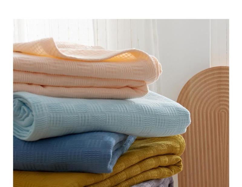 Product Introduction of Summer Towel Blanket Thin Pure Cotton Gauze Single Nap Blanket Office Sofa Cover Blanket Air Conditioning Blanket Quilt 13
