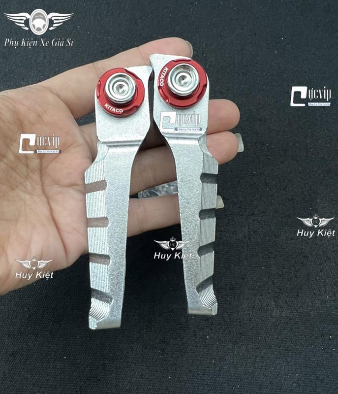 Cặp Gác Chân Sau Nhôm VIP PRO Kèm Ốc Xỏ Và Lông Đền Đỏ Gắn Wave Dream Future Vision Sonic AB 2013 - 2023 Vario 2015 - 2021 Sirius Exciter Jupiter MS6286