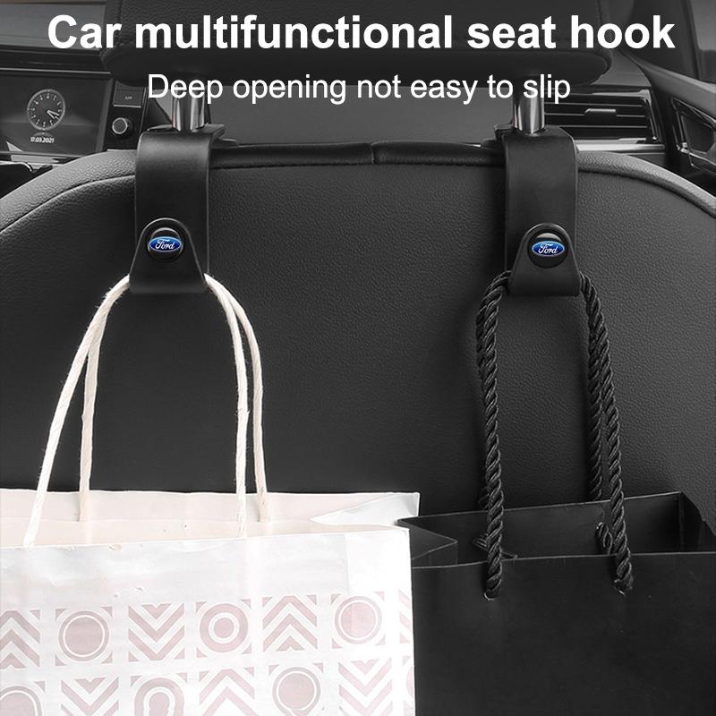 Product Introduction of 4PCS/8PCS Car Seat Back ABS Hook Multi-function Creative Hidden Hook Storage Accessories Suitable for Ford Ranger Mustang Ecosport Everest Focus Fiesta Explorer 13