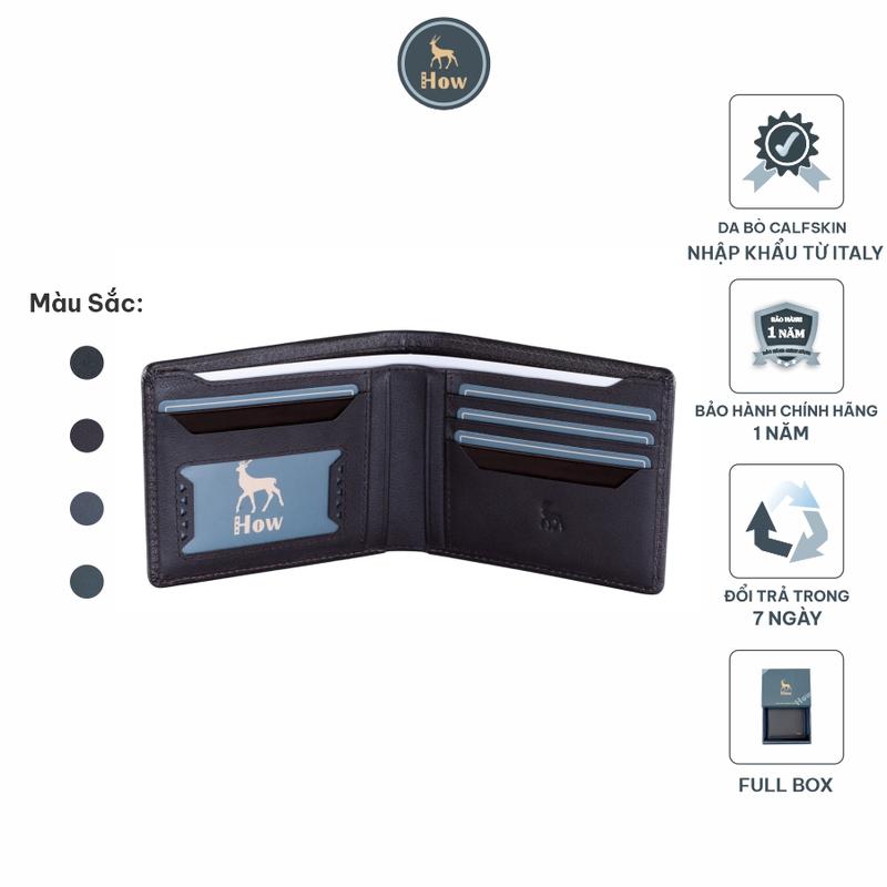   Có Khắc Tên  Bóp Da Nam Cao Cấp Tran Thanh How Chất Liệu Da Calfskin HN21 