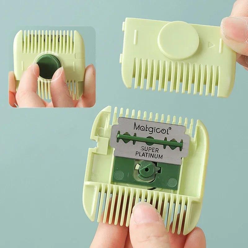 Product Introduction of 2 In 1 Baby HairCut And Hairdressing Comb Trim Bangs And Broken Hair Bangs Trimmer Manual Portable Children's Hair Clipper 24