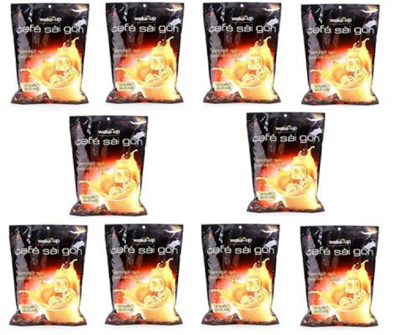 wakeup- 10 túi (1 túi 24 gói)- Cà phê sữa Wake Up Café Sài Gòn Cafe Coffee