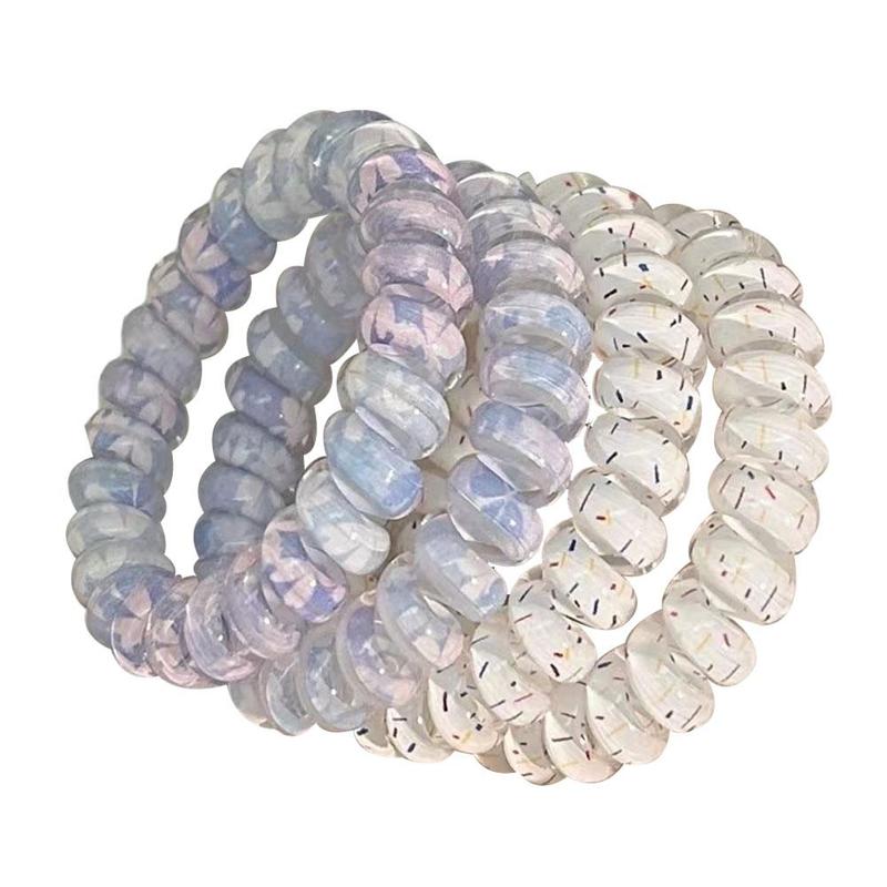 Product Introduction of 4pcs Phone Ring Headwear Hair Rope High Elasticity And Unbreakable Ins Wind 17