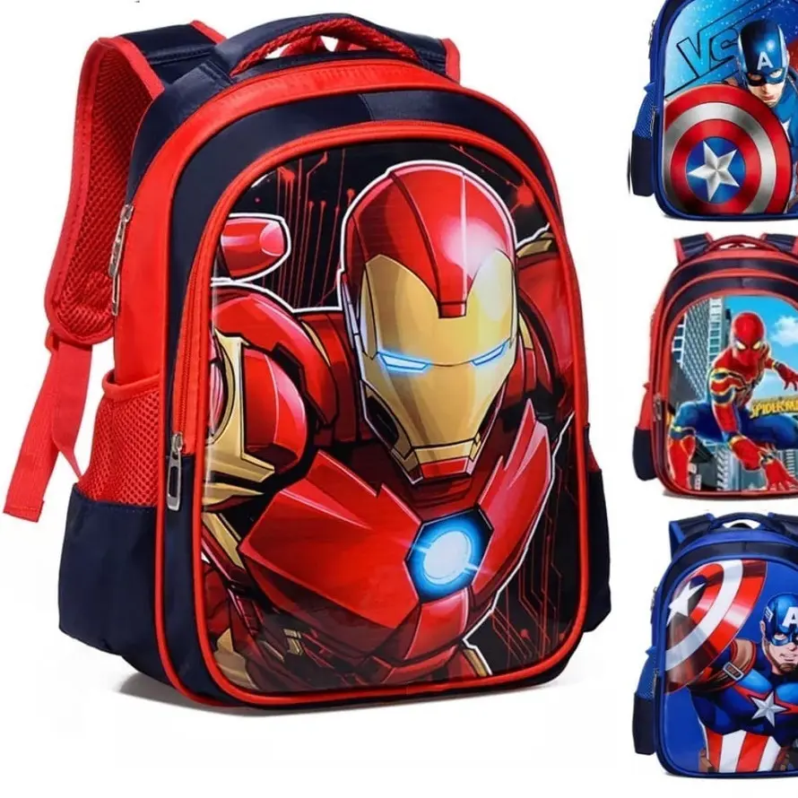 TAS SEKOLAH TK-SD ANAK LAKI-LAKI TAS RANSEL MARVEL AVENGERS ANIMA SUPERHERO | RANSEL PUNGGUN