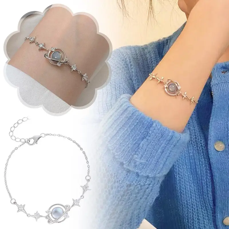 Vòng Tay, Thiết Kế Độc Đáo Và Đẹp Mắt, Dành Cho Nữ, Thích Hợp Cho Bạn Gái, Giá Cả Phải Chăng, Sang Trọng, Cảm Giác Cao Cấp 0