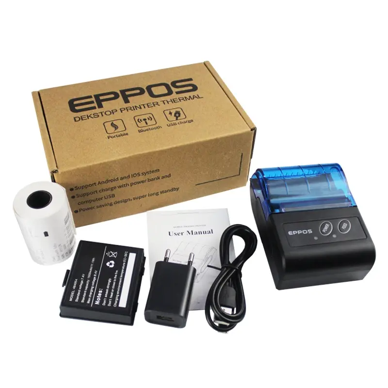 Printer Thermal Bluetooth dan USB Baterai Portable Cetak Nota dan struk 58mm 1