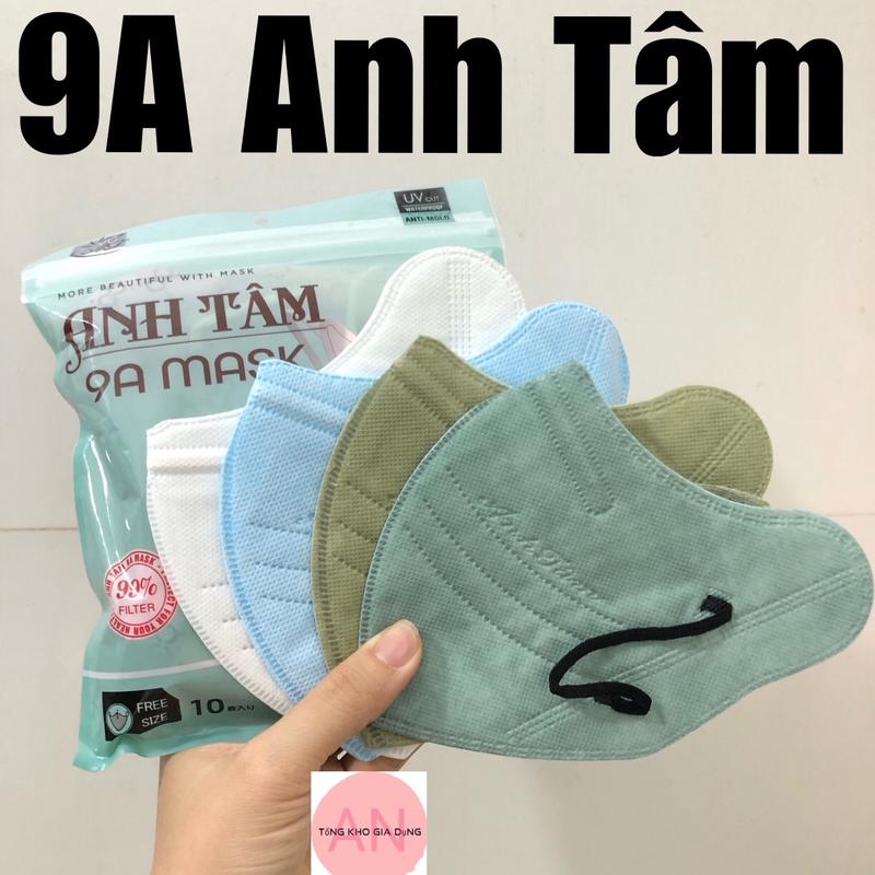 100 Chiếc Khẩu Trang 9A Anh Tâm 5 Lớp Chống Nắng Toàn Diện,Che Phủ Rộng,48kg-85kg Kháng Khuẩn - Phụ Kiện Accessories Nam