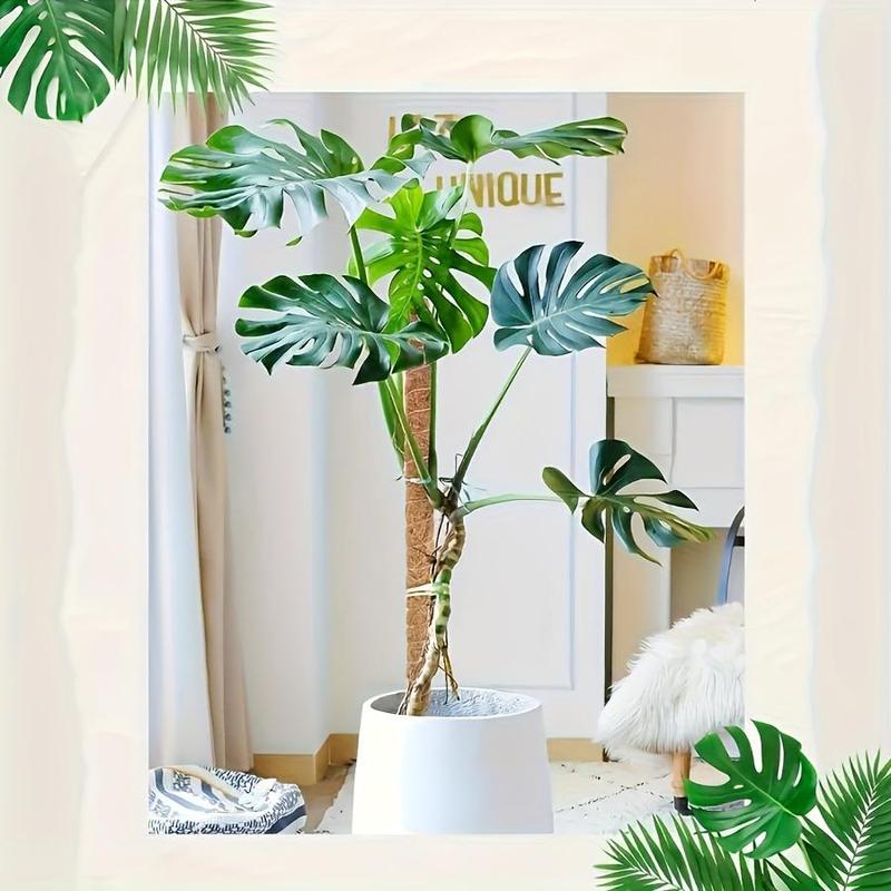 Moss Pole, 2 Counts Flexible Durable  Climbing Plant Growth Support, Beautiful Coconut Rod for Indoor Balcony Garden Pot Plant 2