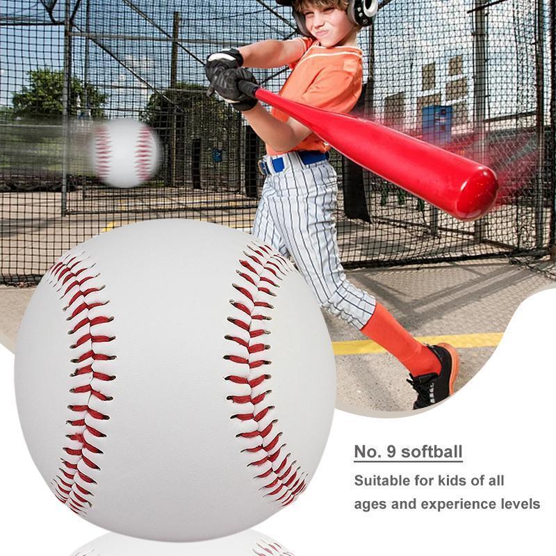 Product Introduction of High Quality 9" Handmade Baseballs PVC Upper Rubber Inner Soft Baseball Balls Softball Ball Training Exercise Baseball Balls 14