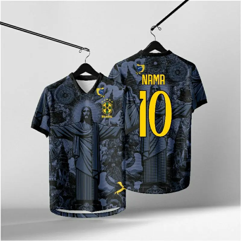 Jersey BRAZIL Brazil 2024 can request name and back number.