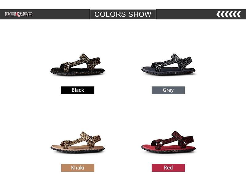 Product Introduction of DEKABR Brand 2024 New High Quality Summer Comfortable Sandals Beach Sandals Men Casual Shoes Non-Slip Breathable Size 40-45 38