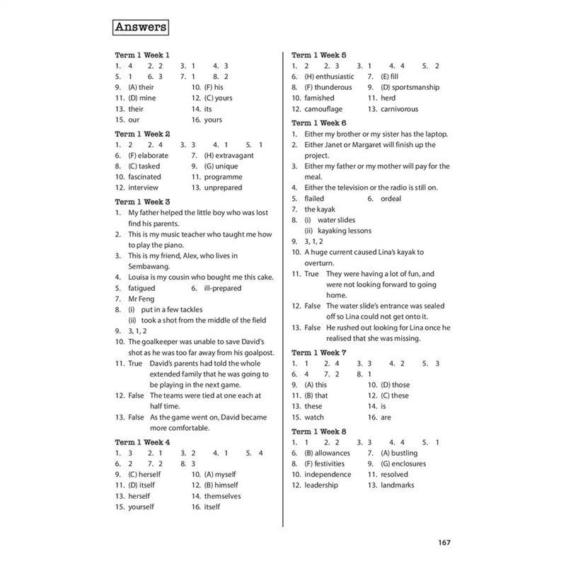 Product Introduction of original English Language Challenging Weekly Practices Primary 4 / Assessment Books 16