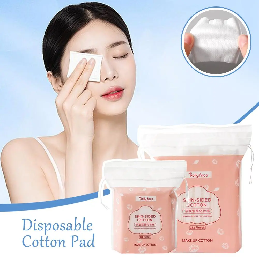 100*222pcs Double Disposable Makeup Cotton Pad E7H8