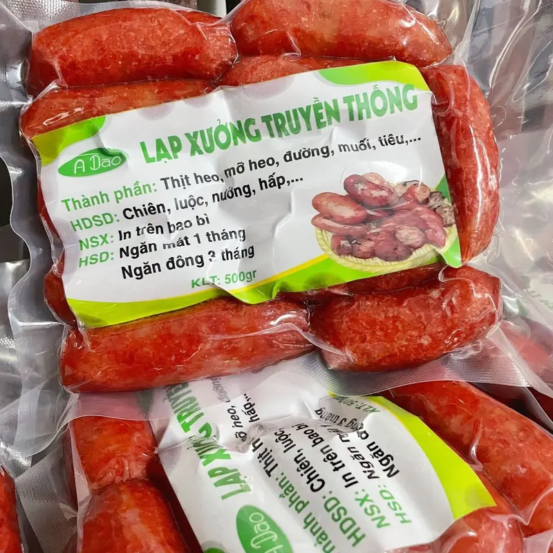1,5KG Lạp Xưởng Truyền Thống Loại Sấy Dẻo ( 3 Túi ) Heo 1