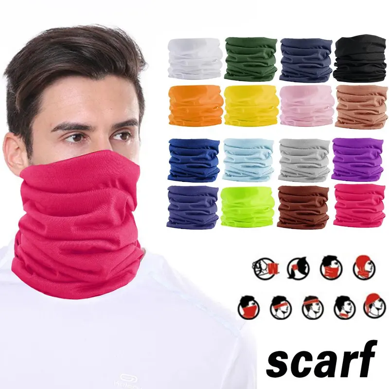 Khăn Xếp Chống Nắng, Chất Liệu Lụa Lạnh Thấm Hút Mồ Hôi, Nửa Mặt Nạ Đi Xe Đạp, Khăn Xếp Khăn Xếp Thoáng Khí, Thích Hợp Để Chạy Bộ Và Câu Cá, Khăn Xếp Ma Thuật 4