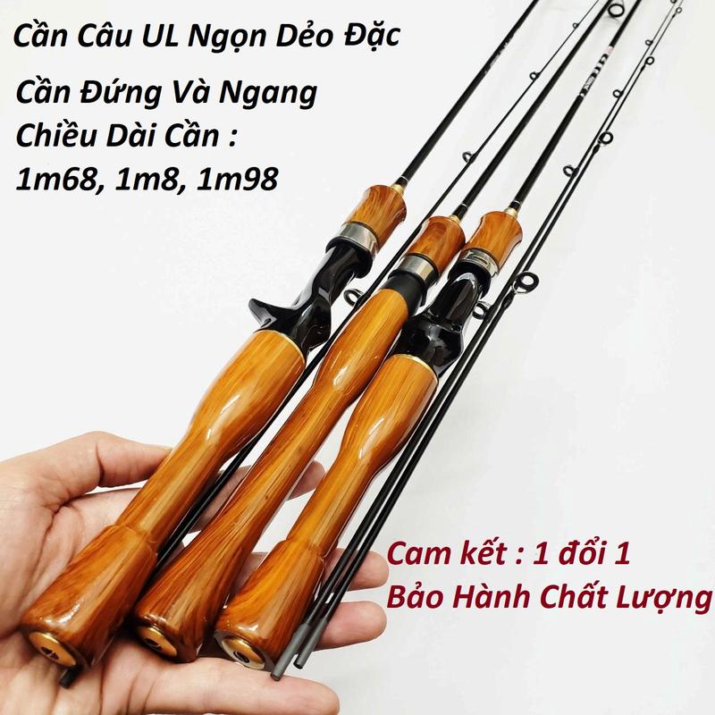 Cần câu cá UL câu suối, câu cá mương, cá cháp, cần câu lure UL đọt đặc Bắt Cá Đi Câu