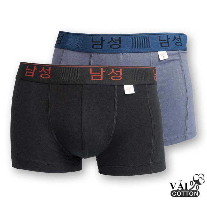 Quần Boxer Sịp Đùi Nam Lưng Hàn Quốc Menswear Cao Cấp Quần Lót Boxer Nam Thun Cotton thấm hút cực tốt thông thoáng dễ chịu