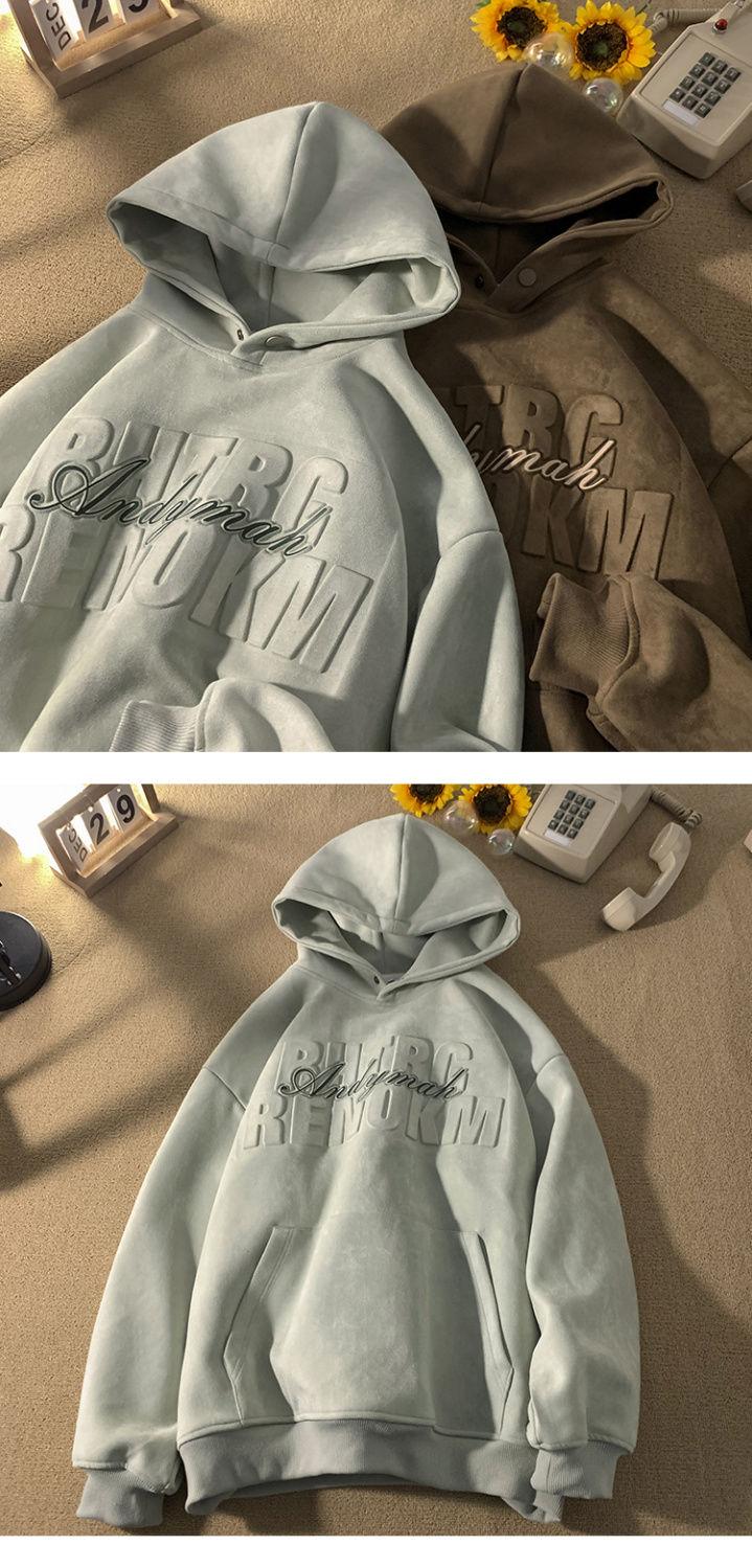 Product Introduction of Áo Hoodie Nặng, Dành Cho Nam Giới, Thương Hiệu Hợp Xu Hướng Có Mũ Trùm Đầu, Thích Hợp Cho Mùa Thu Và Mùa Đông, Thanh Thiếu Niên Và Học Sinh Trung Học, Phong Cách Cổ Điển Mỹ, Hàng Mới Về 2023, Áo Có Mũ Trùm Đầu 7