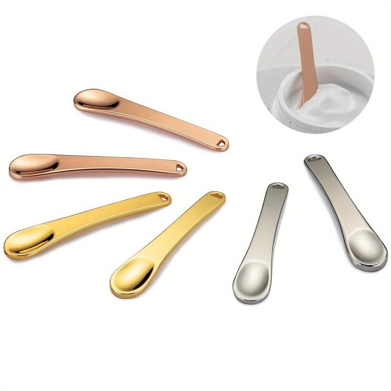 Reusable Makeup Spatula, 6 Counts/set Makeup Spatula, Makeup Spoon, Facial Skin Care Scraper, Face Mask Spoon, Cosmetic Tool for Women 8