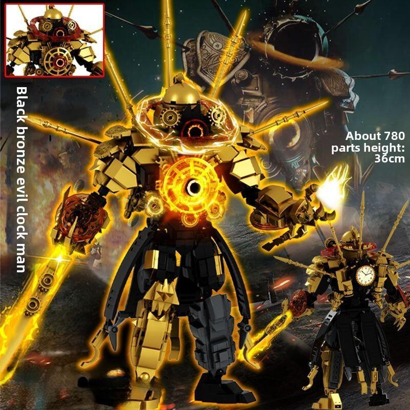  Đồ chơi nhà vệ sinh Skibidi Người đồng hồ Titan Cthulhu lỗ đen Nâng cấp   Khối xây dựng màn hình Lắp ráp Nam Toy 