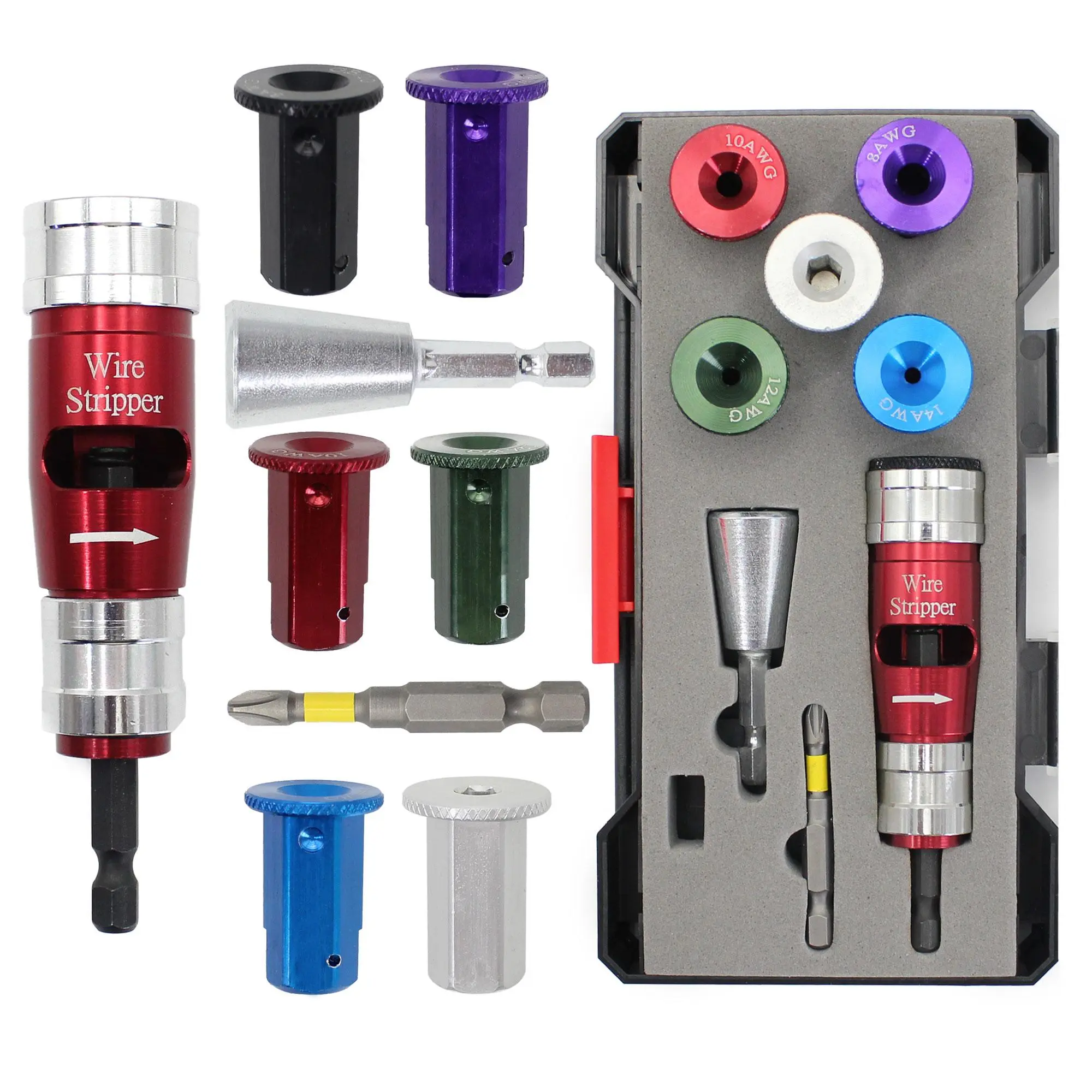Electrician Electric Wire Stripper, Multipurpose Electric Wire Stripper, Multi-specification Wire Stripping and Paralleling Tool, Power Tool Accessories