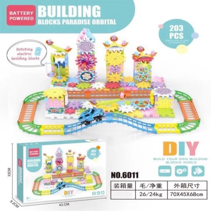 [TẶNG PIN] Đồ chơi lắp ráp bánh răng đủ loại 203 pcs, 135 và 83pcs có thể hoạt động cho bé tùy ý sáng tạo theo ý thích mẫu mới 2024 - Bộ lắp ráp thông minh cho bé 6