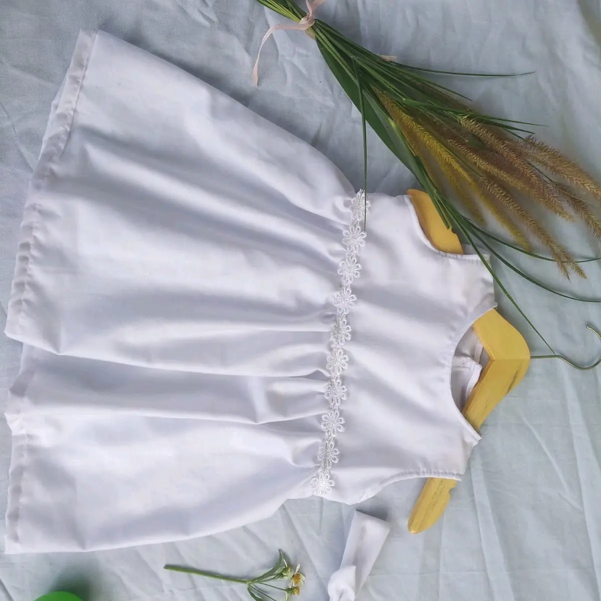 baju gaun   anak perempuan  usia 2 s/d 3 tahun Katun