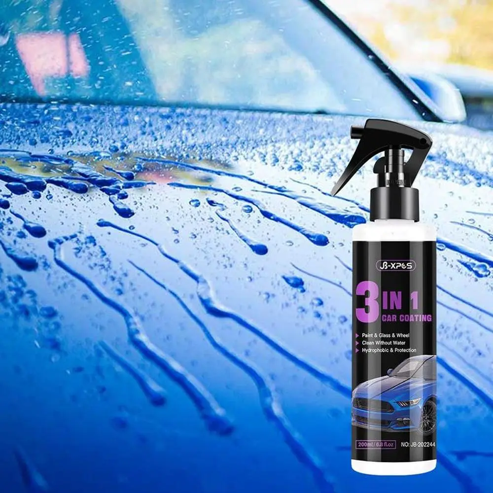 3 in 1 Car Paint Spray, High Protective Car Nano Polish Spray Wax, Car Paint Polymer Sealant Spray, Professional Car Care Product