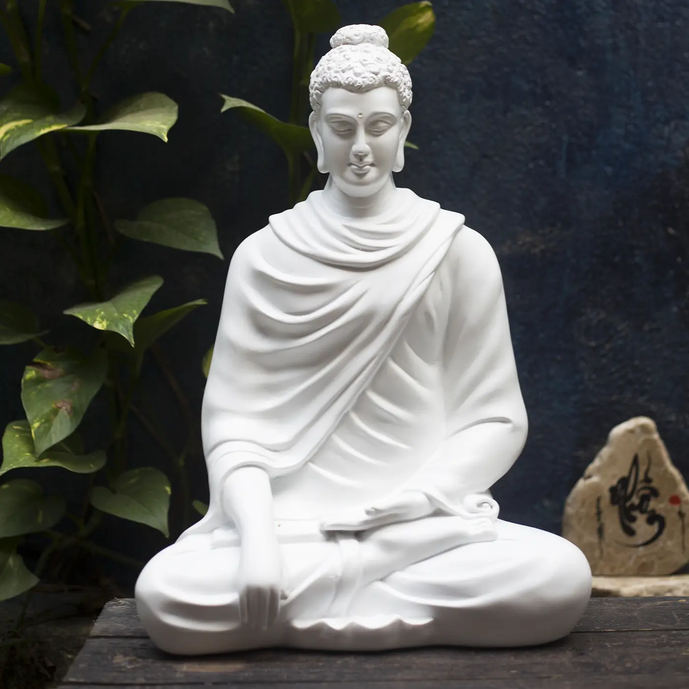 Tôn Tượng Bổn Sư cao 46 cm phong thủy thờ cúng trang trí nhà cửa, bàn trà, hồ thủy sinh