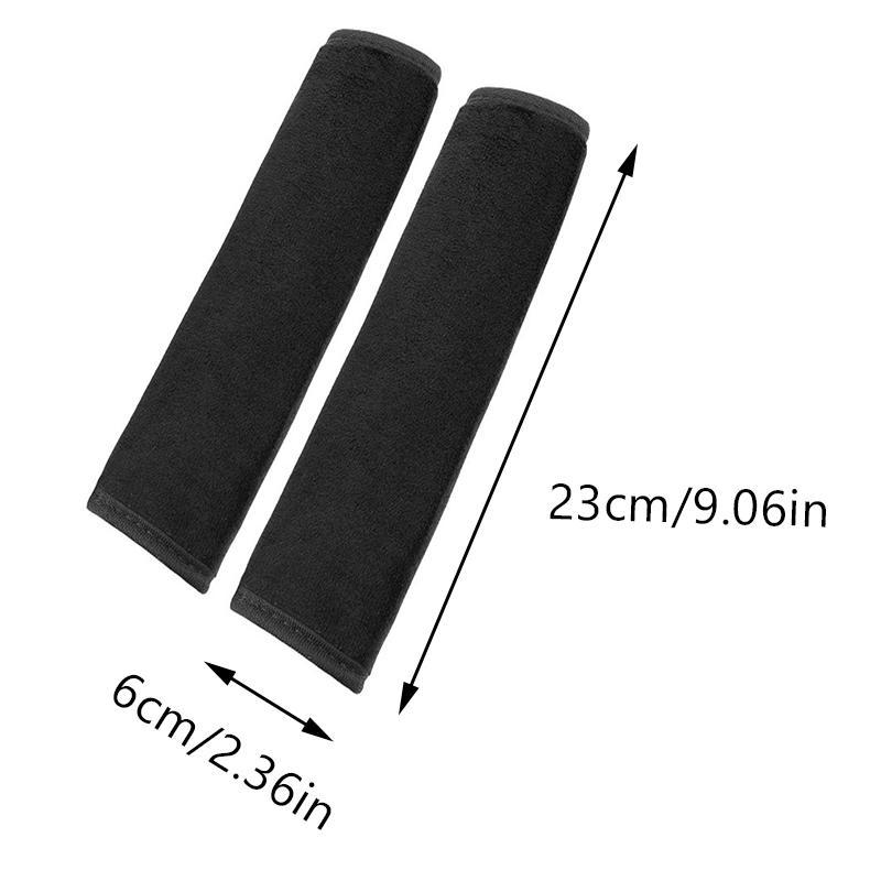 Simple Plush Car Seat Belt Shoulder Cover, Comfortable Anti-slip Car Seat Belt Protector Pad, Universal Car Accessories for Interior 1