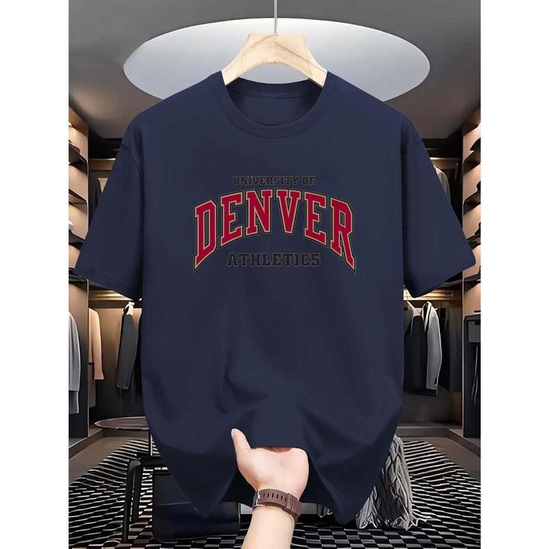 Handsome simple unisex short-sleeved T-shirt Comfortable and breathable style men's top 6