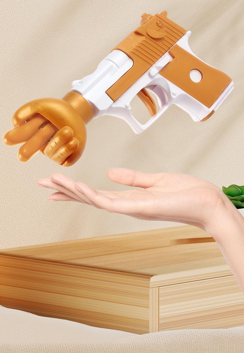 Product Introduction of Fair Guess Boxing Gun Multi-Person Scissors, Rock, Cloth Battle Toy Party Atmosphere Creative Decompression Artifact Pistol 2