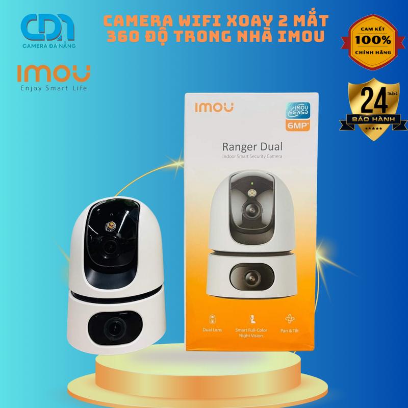 Camera 2 Mắt IMOU Ranger Dual 10mp IPC-S2XP-10M0WED và Ranger Dual 6MP IPC-S2XP-6M0WED Ban Đêm Có Màu Ống Kính Kép Góc Rộng