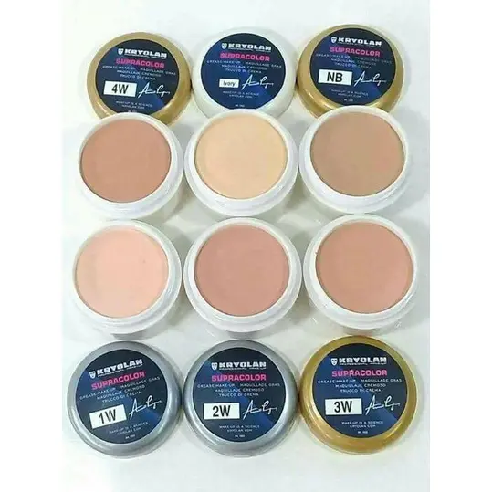 Supracolor(Keryolan) 9 Colours Foundation Cream 10g Supra Kryolan Foundation