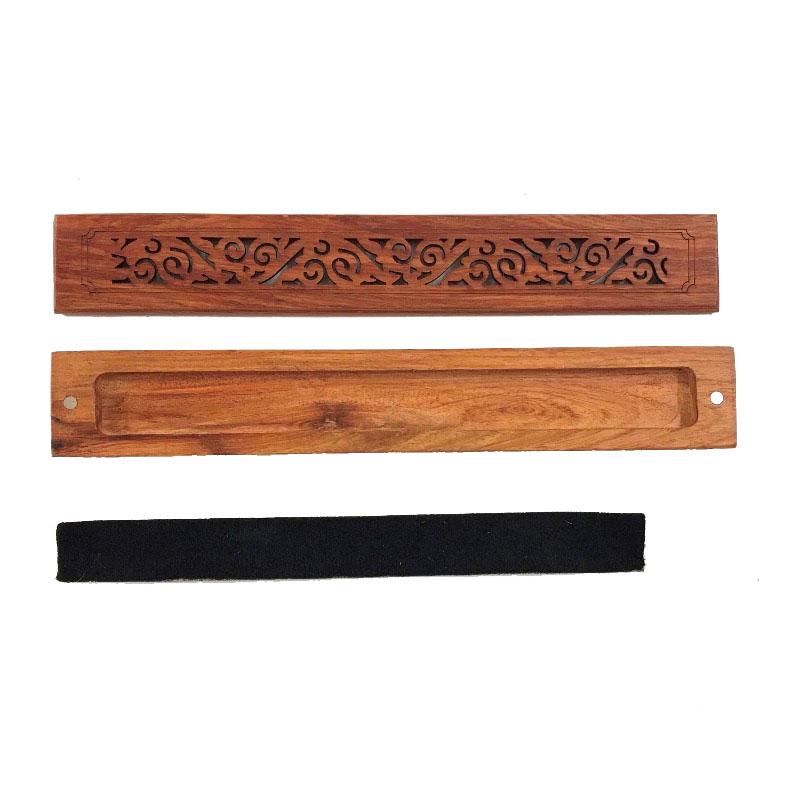 Đế Gỗ Xông Đốt Nhang Trầm Hương - Hộp Gỗ Hương Xông Nhang Trầm Hương Không Tăm 8
