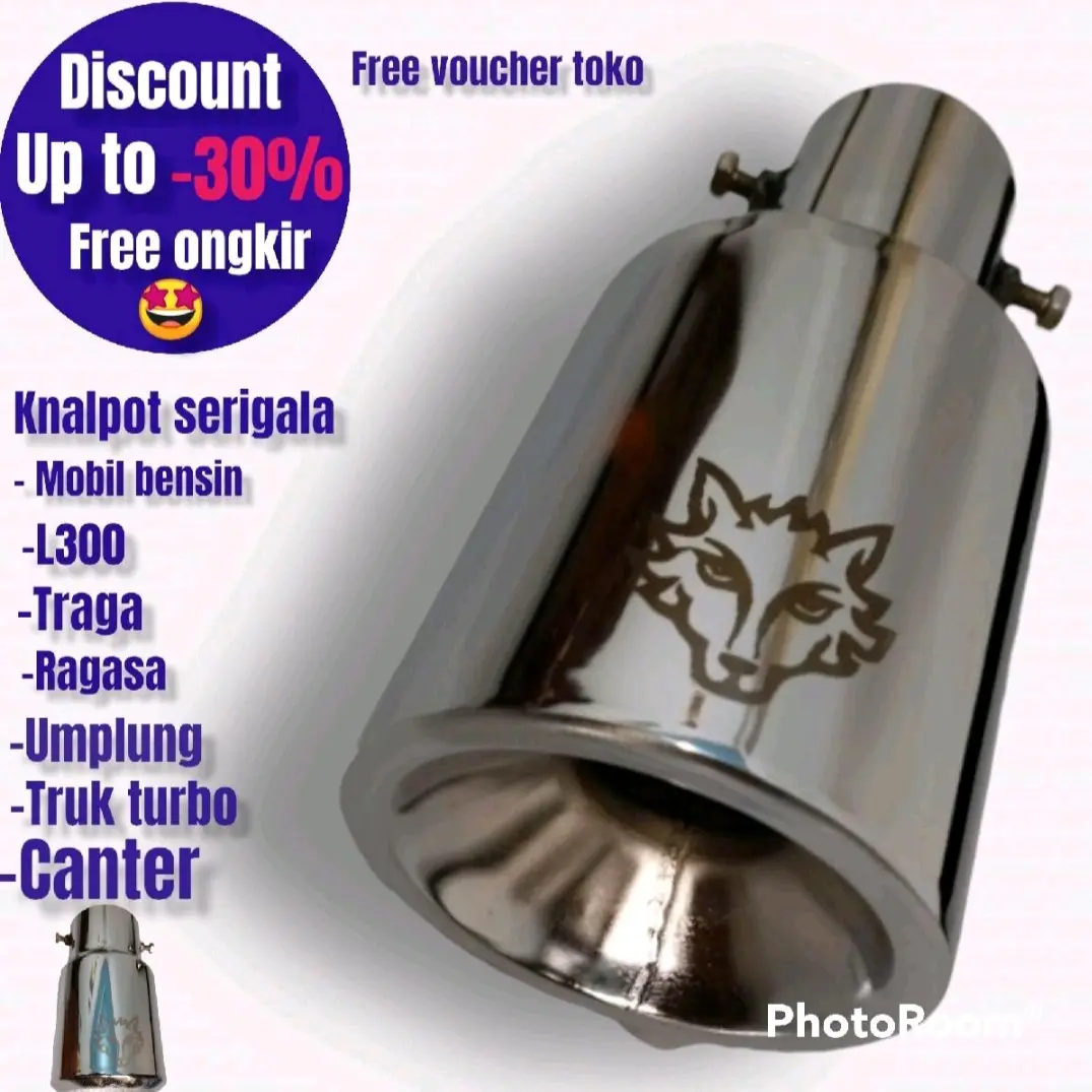 Knalpot serigala mobil bensin L300 traga ragasa umplung truk turbo dan non turbo canter