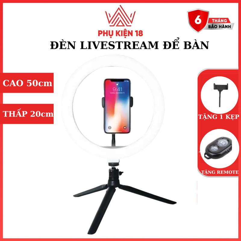 ĐÈN LIVESTREAM 26CM Phụ Kiện Selfie
