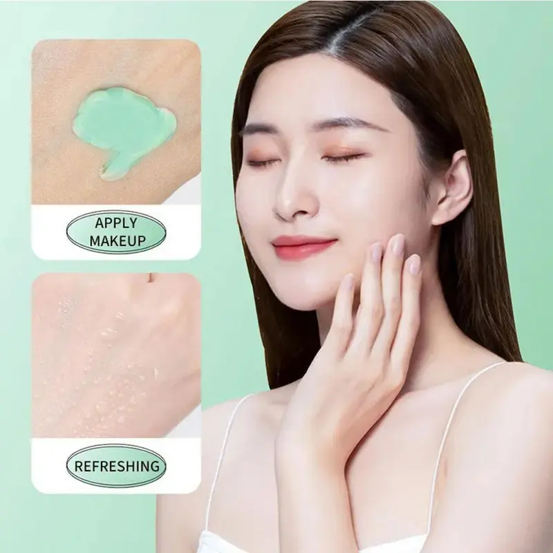 Kem Lót Màu Xanh Lá Cây Và Tím, HONEY BEAUTY, Dưỡng Ẩm, Thích Hợp Cho Lớp Nền Trang Điểm, Lâu Trôi, Cho Khuôn Mặt, N8L7 1