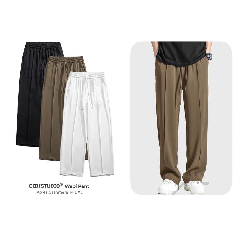 [GIDISTUDIO]_Quần Baggy WABI Lưng Thun ống rộng dáng suông form rộng Nam Nữ Unisex - quần baggy suông cá tính thoáng mát GIDI