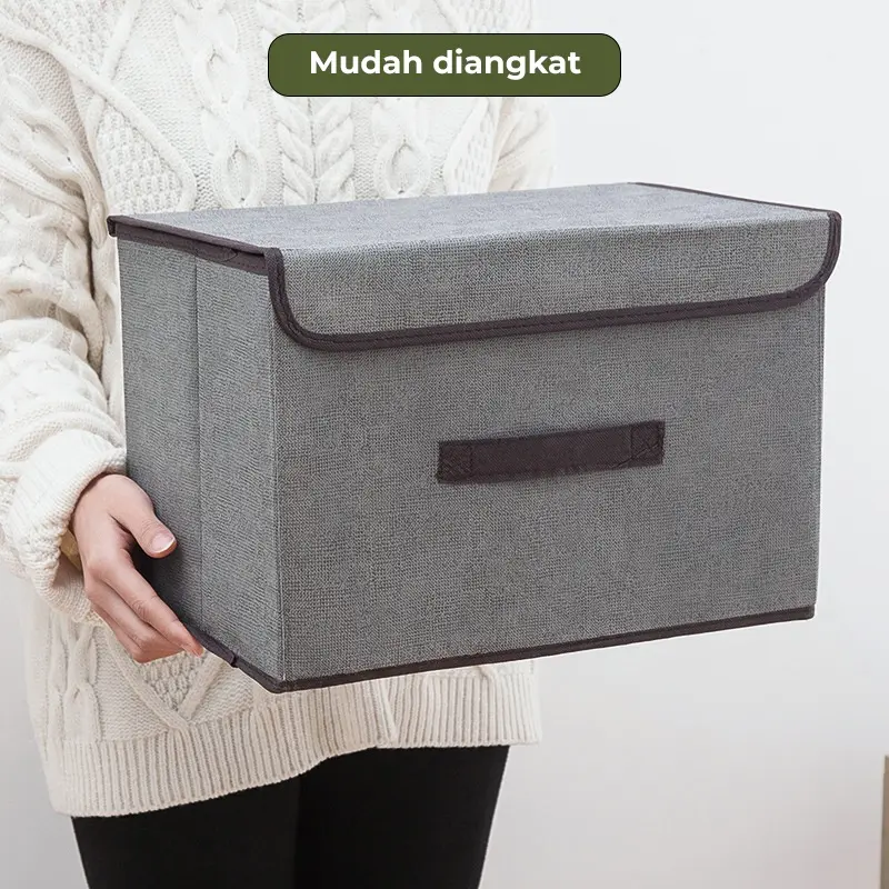 Dejavu Storage Box 2in1 Tempat Penyimpanan Baju Kotak Organizer Mainan Serbaguna Box Pakaian Multifungsi HSB216 2