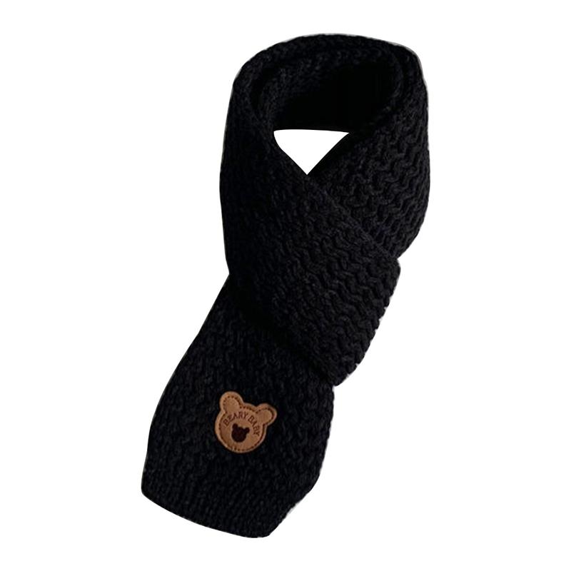 Baby Knitted Neckerchief Winter Warm Knit Scarf Lovely Kids Thick Warm Scarves 8