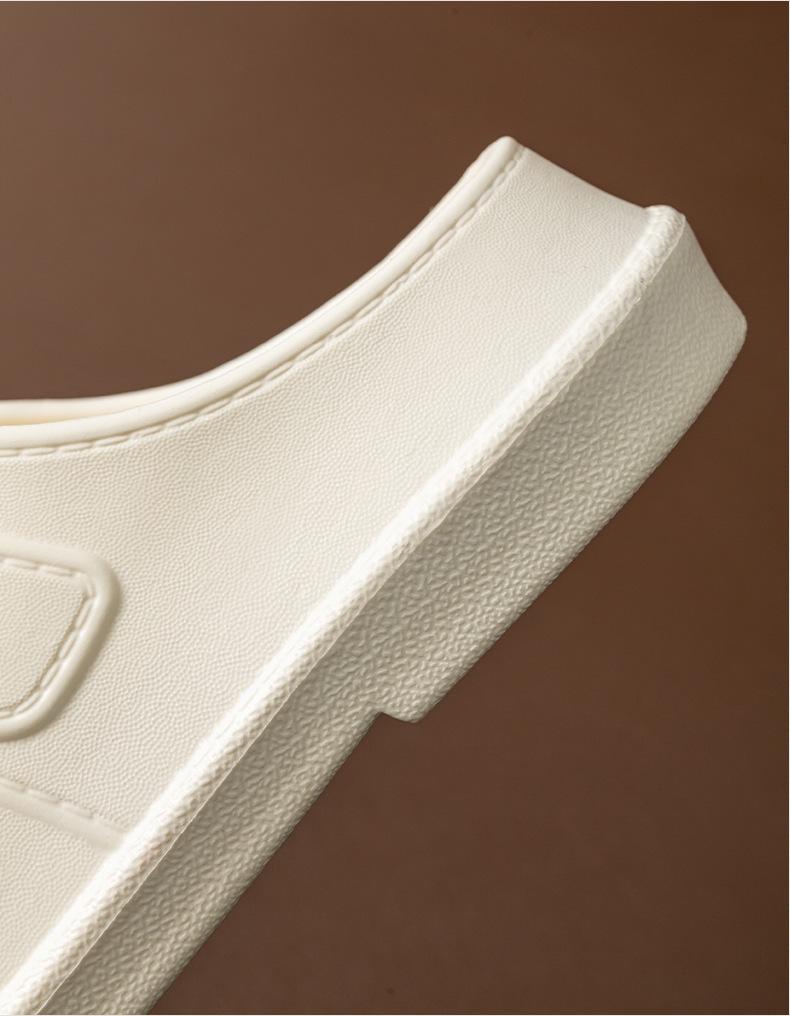 Product Introduction of From Thailand  Big Head Sandals Flat Floor Non-slip Wide Foot Wearable Basic Color Suede Wear And No Hurt 7