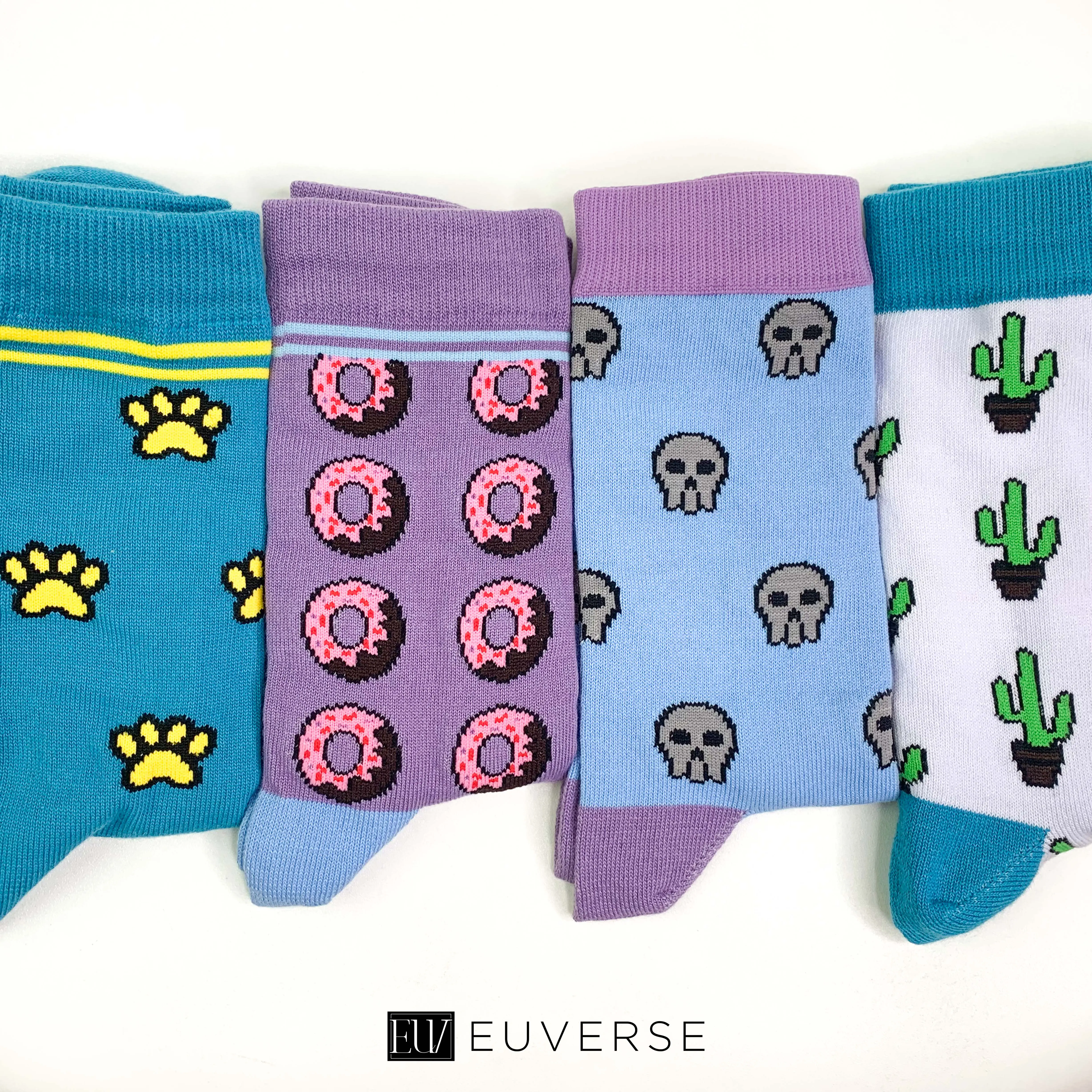 Kaus kaki motif Lucu Premium Sporty Nyaman Panjang Shock Euverse