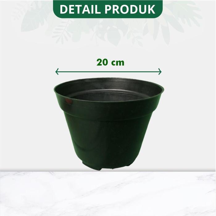 Gambar INFARM - Pot Tanaman Bunga Plastik Hitam Diameter 20 cm Netpot Bahan Plastik Kuat Tahan Banting Tidak Mudah Pecah Pot Menanam Sayur Berkualitas dan Ringan Premium Tahan Panas dan Hujan Cocok untuk Semua Jenis Tumbuhan - Warna dari Infarm Kota Surabaya Tokopedia