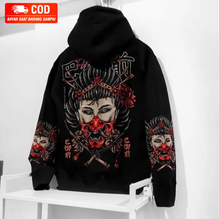 ]PROMO] [COD] Hoodie Oversize / Hoodie Unisex / Pria Distro Jaket Jepang Memphis Origins Tomoe Gozen
